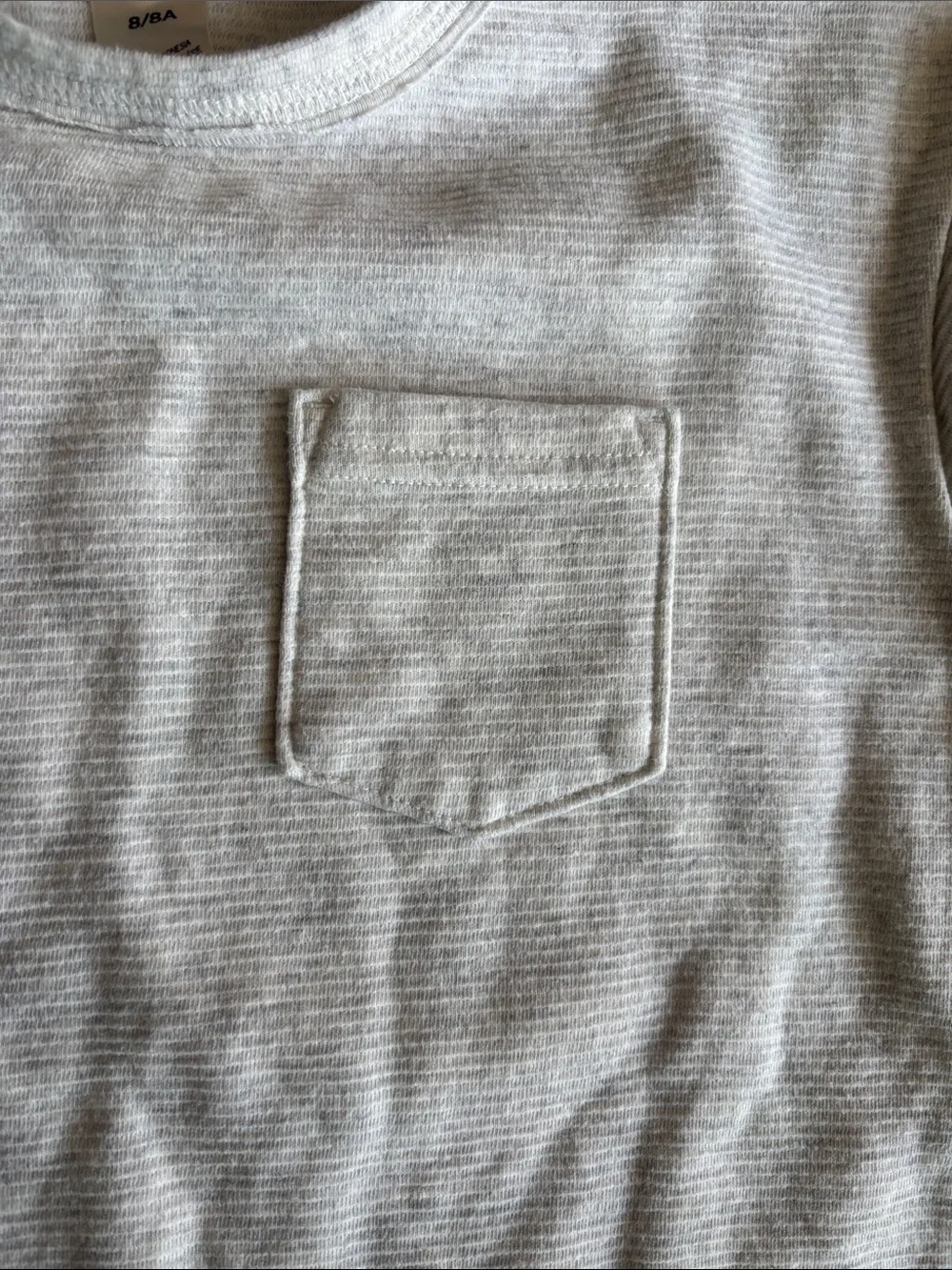 OshKosh B'gosh Cream Short Sleeve Pocket Tee